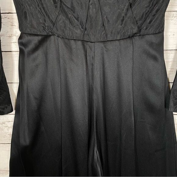 Flor Et Al Jumpsuit Off Shoulder Taffeta Polyester Formal Black Tie 4 NWT $695 - Picture 12 of 14